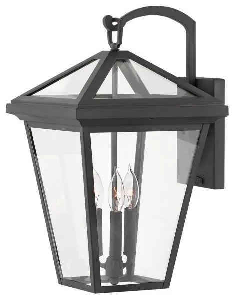 Φανάρι  Απλίκα Φωτιστικό Τοίχου 3xE14 Μαύρο IP44  54cm  Alford Place QN-ALFORD-PLACE2-L-MB Quintiesse Elstead Lighting-QN-ALFORD QN-ALFORD-PLACE2-L-MB