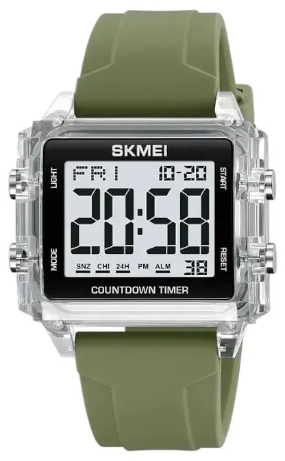 Ψηφιακό ρολόι χειρός - Skmei - 2320 - Green/Transparent-223205_green/transparent
