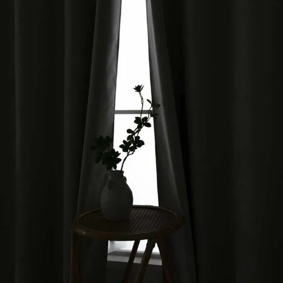 Beauty Home Κουρτίνα Full Blackout σκίασης με 8 κρίκους Total Art 8446 140x270 Άμμου