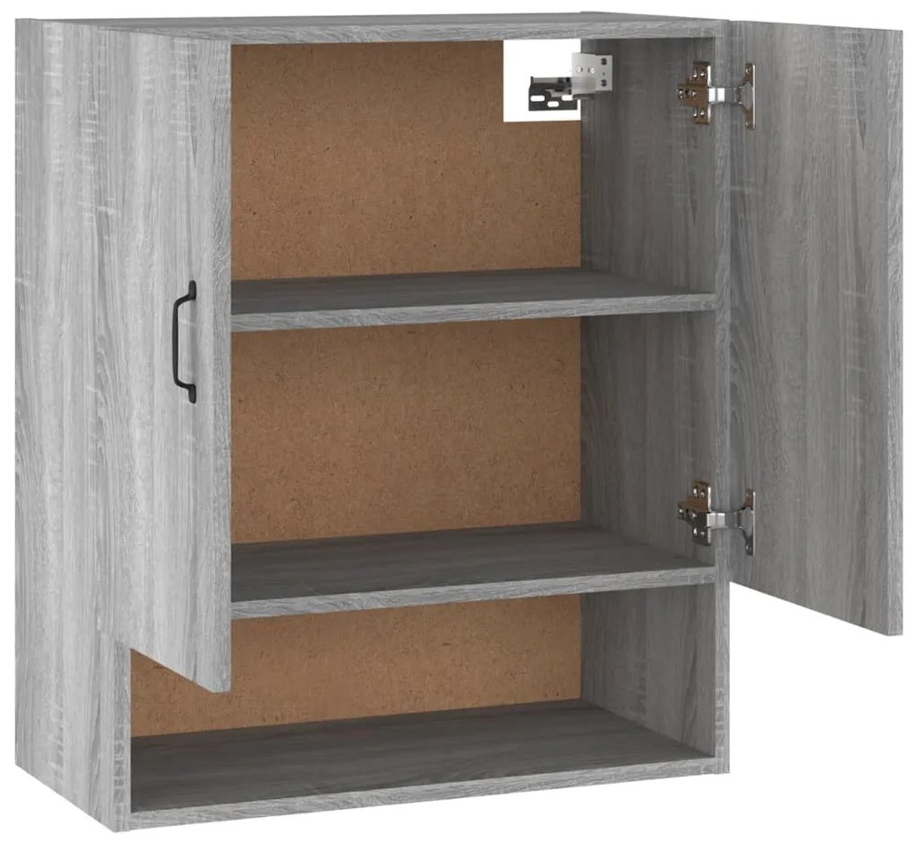 vidaXL Ντουλάπι Τοίχου Γκρι Sonoma 60x31x70εκ. Επεξεργασμένο Ξύλο