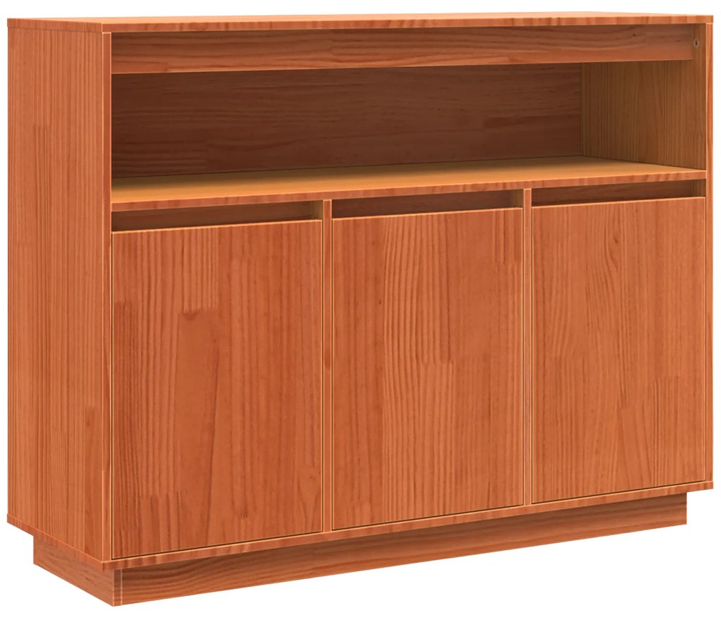 vidaXL Πλαϊνό γραφείο Καφέ 104,5 x 34 x 80 εκ