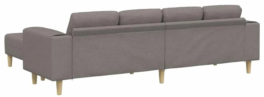 vidaXL Σετ Καναπέ 3 pcs Taupe ύφασμα
