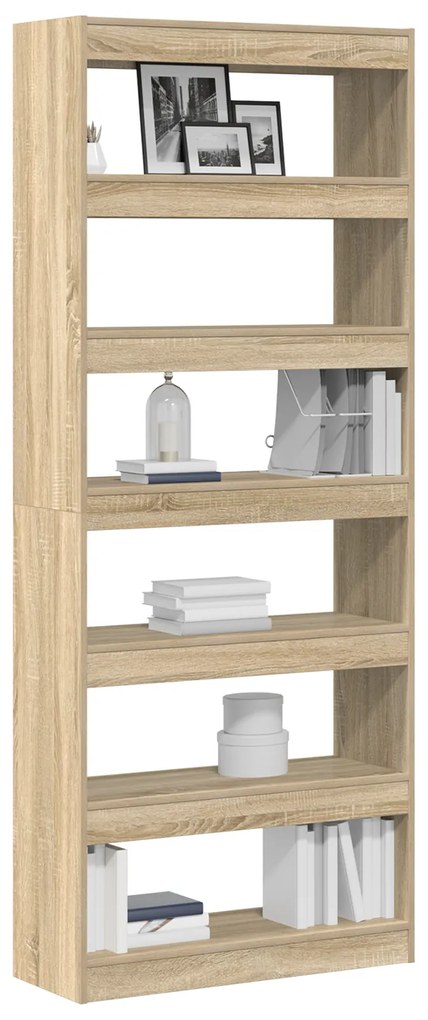 vidaXL Βιβλιοθήκη Sonoma Oak Sonoma Oak Επεξεργασμένο ξύλο