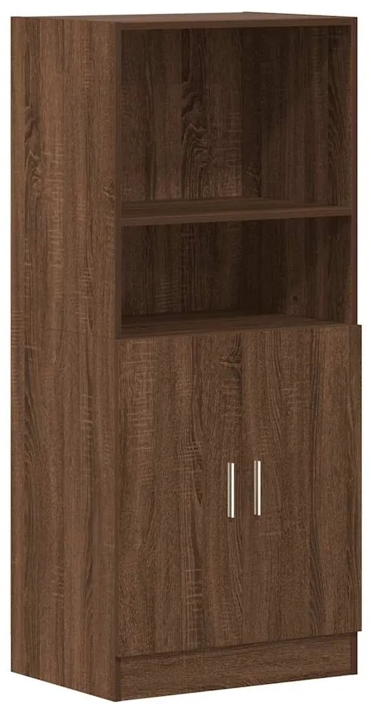 Ντουλάπι Κουζίνας Καφέ δρυς 57x41,5x131,5 εκ. Επεξεργ. Ξύλο - Καφέ