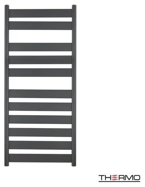Thermo Largo Θερμαινόμενη πετσετοκρεμάστρα 120x50cm Black ΔΕΝ ΠΕΡΙΛΑΜΒΑΝΤΟΝΤΑΙ ΔΙΑΚΟΠΤΕΣ &amp; ΑΝΤΙΣΤΑΣΕΙΣ