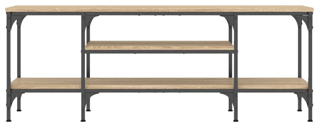 vidaXL Έπιπλο Τηλεόρασης Sonoma Δρυς 121x35x45 εκ. Επεξ. Ξύλο/Σίδερο