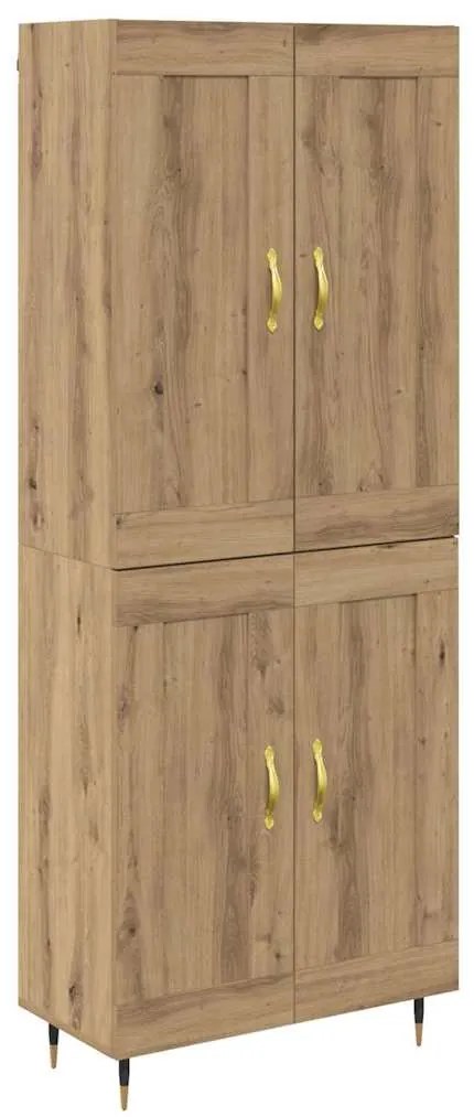 vidaXL Highboard Artisan Oak 69,5 x 34 x 90 εκ. Επεξεργασμένο ξύλο