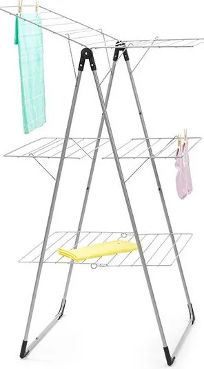 Δωμάτιο Brabantia "tower" 90300183, 23 m, Εύκολα αναδιπλούμενο, Ρυθμιζόμενο, Μεταλλικό γκρι