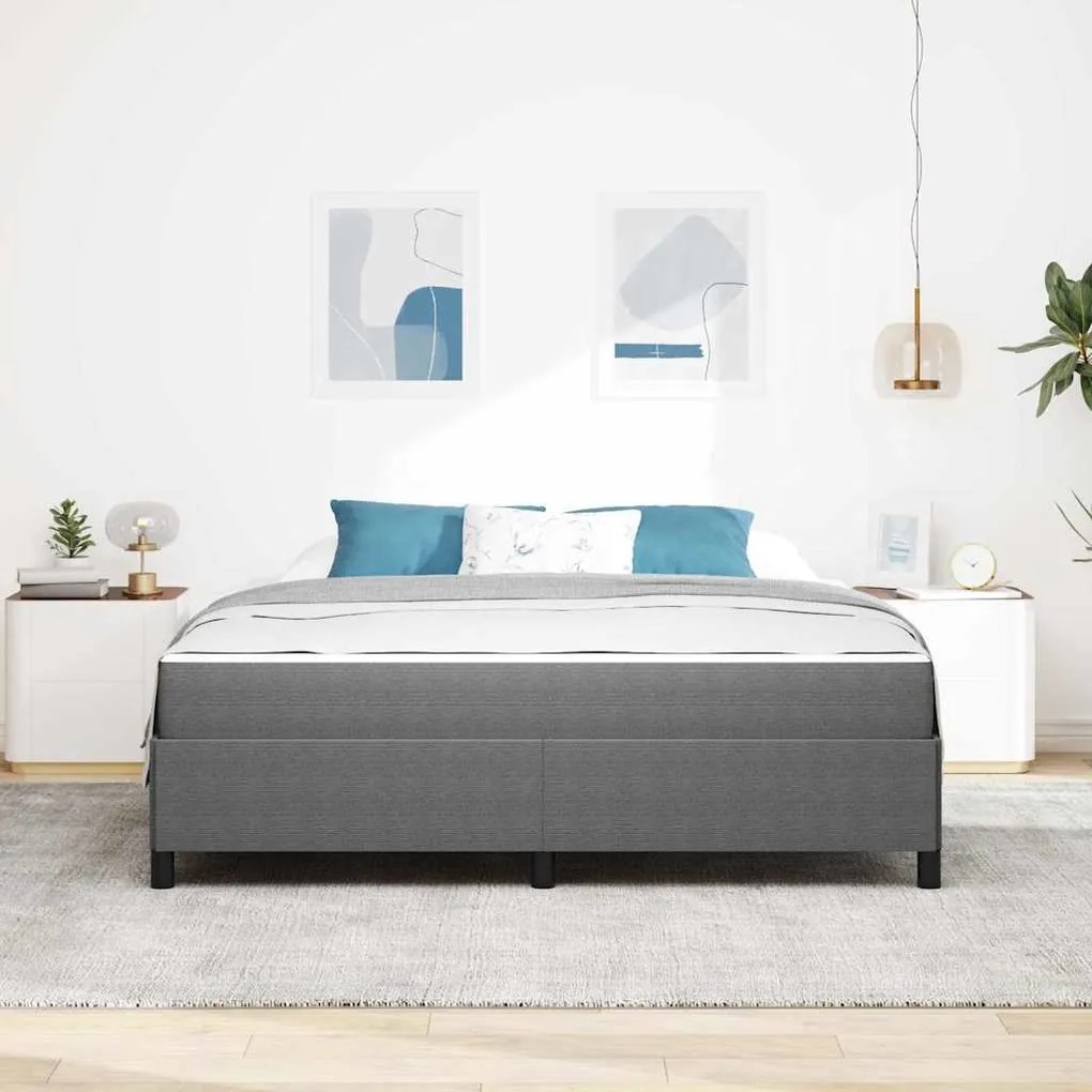 vidaXL Σκελετός Κρεβατιού Άλλο Ανοιχτό γκρι 180 x 200 cm Βελούδο