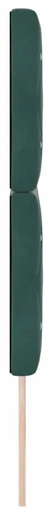 vidaXL Βελούδινο Κεφαλάρι Argyle Σκούρο πράσινο 160 cm Βελούδο