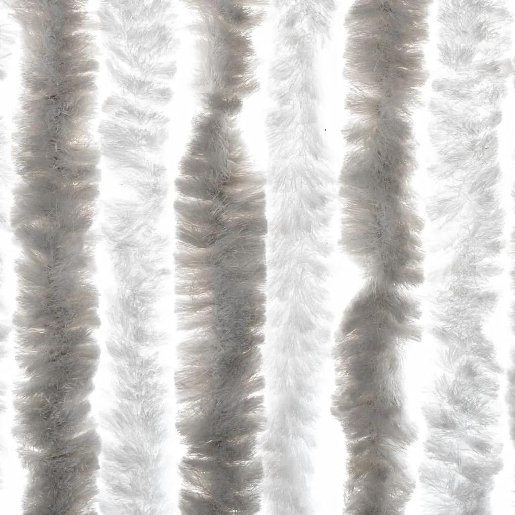 vidaXL Σήτα Εντόμων Ανοιχτό Γκρι / Λευκό 100 x 220 εκ. από Σενίλ