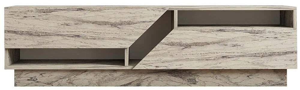 Έπιπλο Τηλεόρασης Koza 835PUQ6410 160x40x45cm Marble Effect White