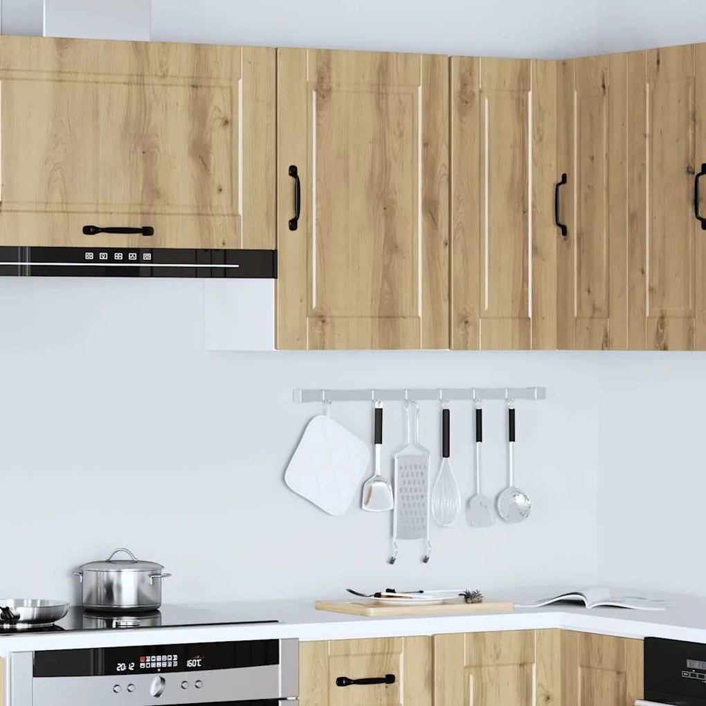 ντουλάπι τοίχου κουζίνας "Porto" Artisan Oak Engineered Wood - Καφέ
