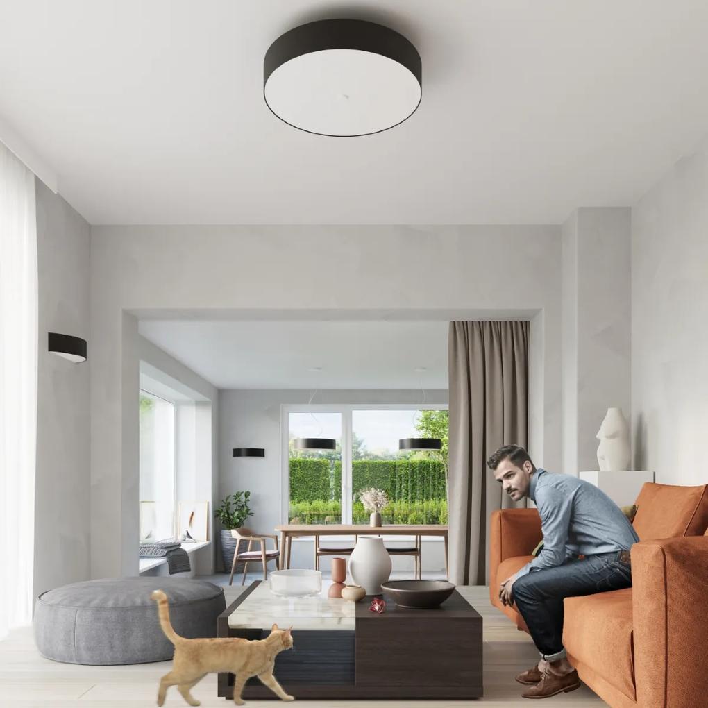 Sollux Φωτιστικό οροφής Skala 6,ύφασμα, γυαλί, χάλυβας,6xE27/60w
