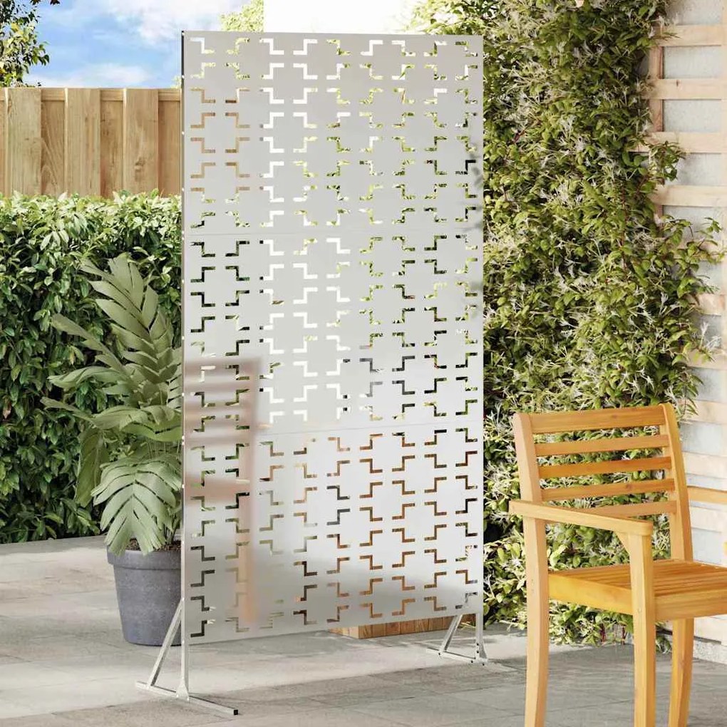 vidaXL Οθόνη Ιδιωτικότητας Γκρι 100 x 50 x 180 εκ. Ατσάλι