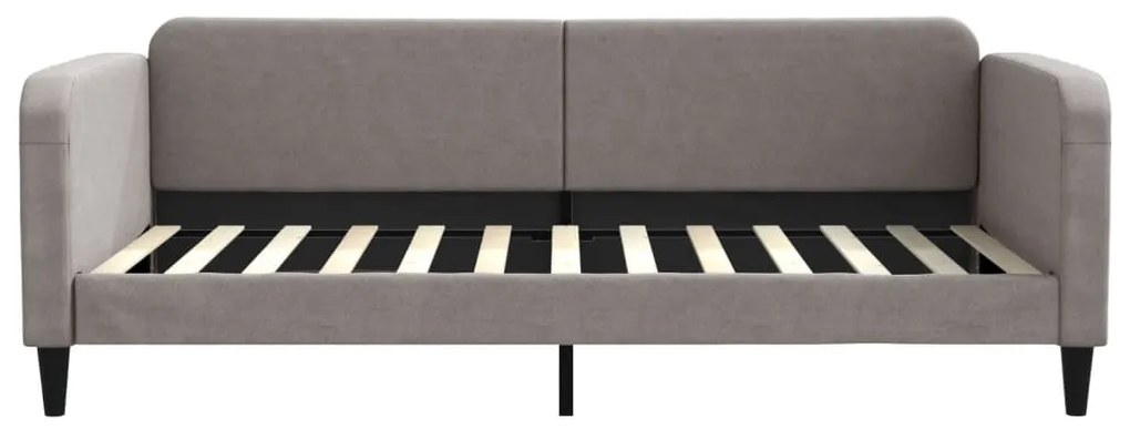 vidaXL Καναπές Κρεβάτι Συρόμενος Γκρι / Μπεζ 100 x 200 εκ. Υφασμάτινος