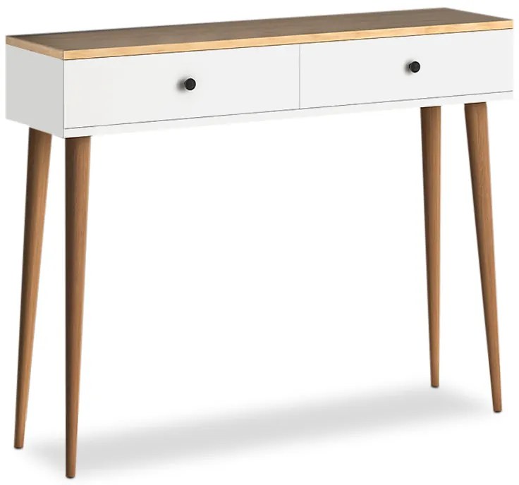 Κονσόλα μελαμίνης Alis Megapap χρώμα pine white 110x29x88εκ.-GP022-0065,1
