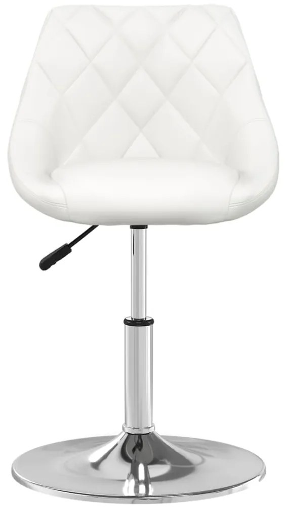 vidaXL Καρέκλες Τραπεζαρίας 2 τεμ. Λευκές από Συνθετικό Δέρμα