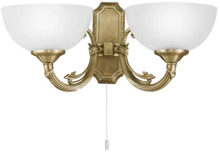 Απλίκα τοίχου SAVOY μπρονζέ δίφωτη 82752 Eglo-82752-Μπρονζέ 82752