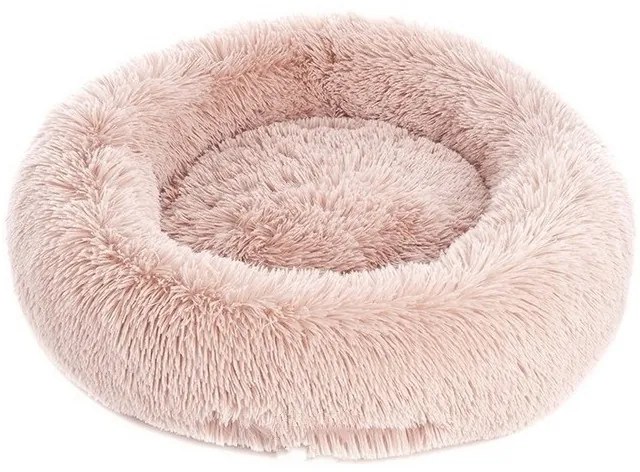 ΣΤΡΟΓΓΥΛΟ FLUFFY ΚΡΕΒΑΤΙ ΚΑΤΟΙΚΙΔΙΩΝ ΡΟΖ 70cm SD-01623-SD-01623
