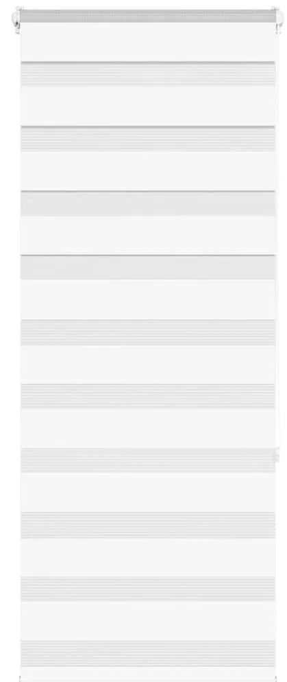 Ζέβρα τυφλή Λευκό Πλάτος υφάσματος 60,9 εκ. Πολυεστέρας