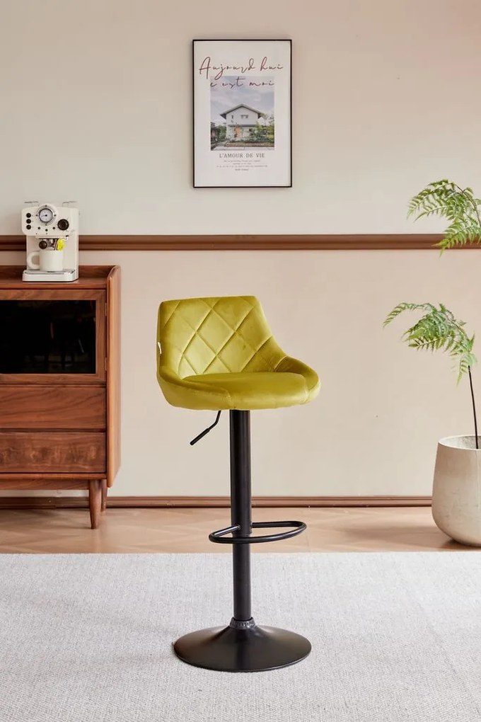 Σκαμπό μπαρ Velluto-Ladi (2) τεμάχια