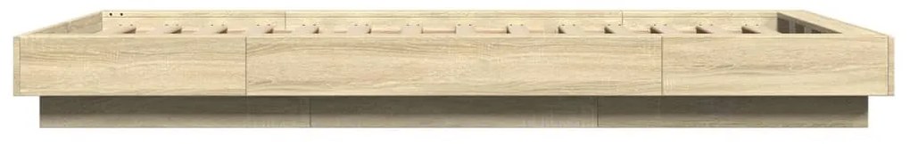 vidaXL Πλαίσιο Κρεβατιού Sonoma Δρυς 90 x 190 εκ. Επεξεργασμένο Ξύλο
