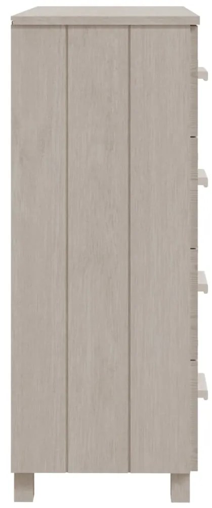 vidaXL Συρταριέρα HAMAR Λευκή 79 x 40 x 103,5εκ. από Μασίφ Ξύλο Πεύκου