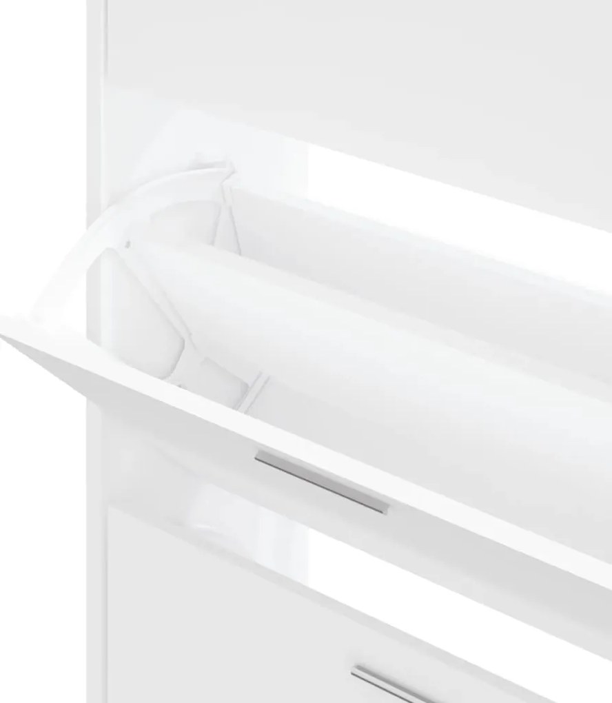 vidaXL Παπουτσοθήκη Λευκή 63x24x103 εκ. από Επεξεργασμένο Ξύλο