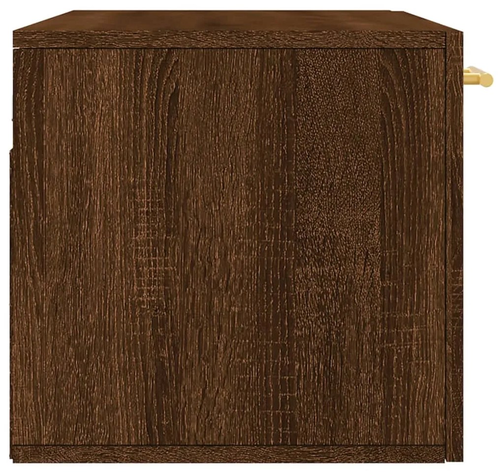 vidaXL Ντουλάπι Τοίχου Καφέ Δρυς 80x36,5x35 εκ. Επεξεργασμένο Ξύλο