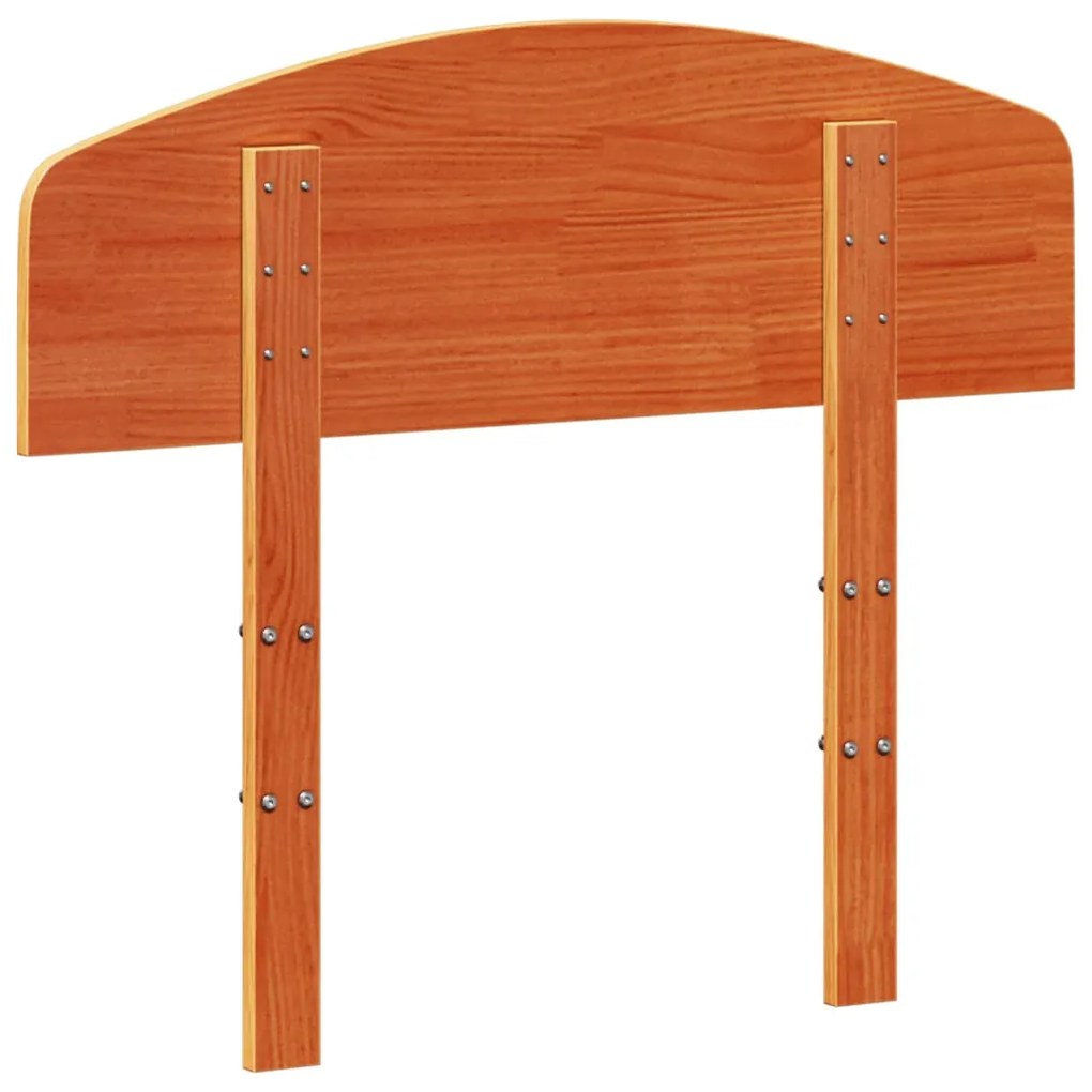 vidaXL Κεφαλάρι Καφέ Κεριού 100 εκ. από Μασίφ Ξύλο Πεύκου