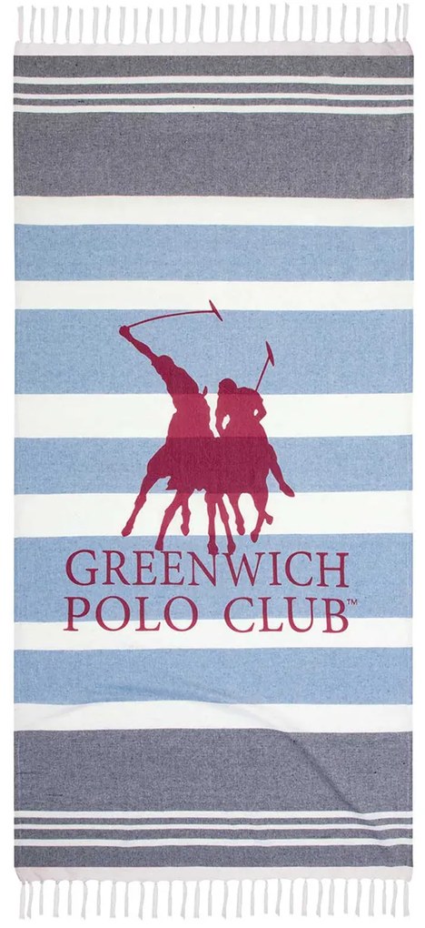 Παρεό (80x170) Greenwich Polo Club Beach 3843 Blue