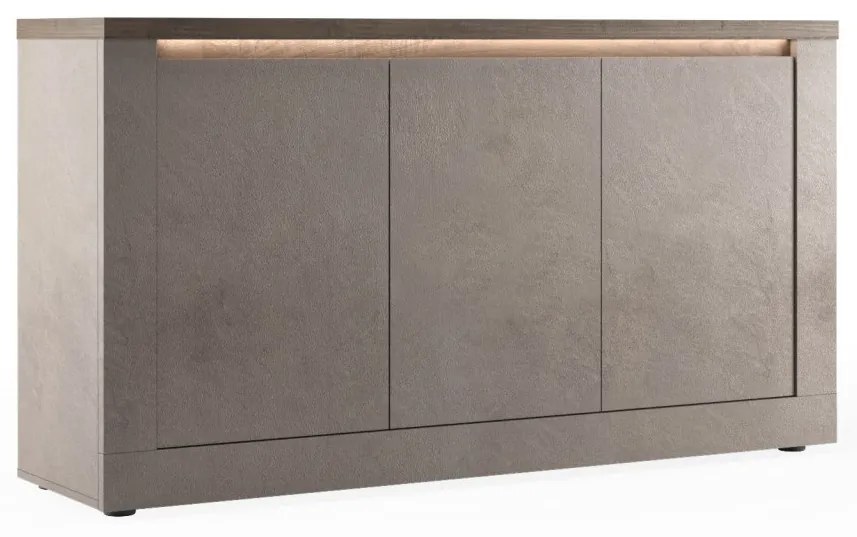 Έπιπλο Τηλεόρασης Ανθρακί Οξειδωμένο 121x43x57