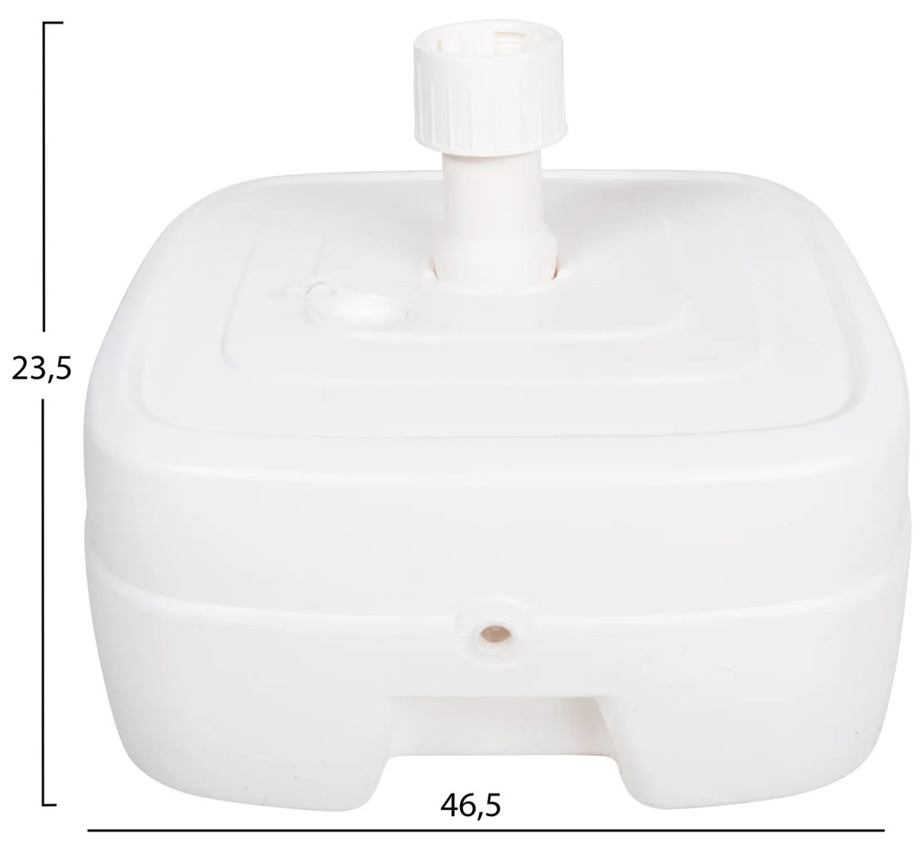 ΠΛΑΣΤΙΚΗ ΒΑΣΗ ΟΜΠΡΕΛΑΣ ΜΕ ΡΟΔΑ SOLBAS HM6113.01 ΛΕΥΚΗ- ΚΟΝΤΑΡΙ 33/50mm 46,5x23,5Υ (1 Τεμμάχια)