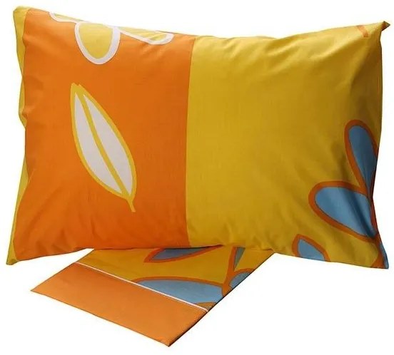 Σετ Σεντόνια Cotton Feelings εμπριμέ 129 Yellow Μονό (160x260)