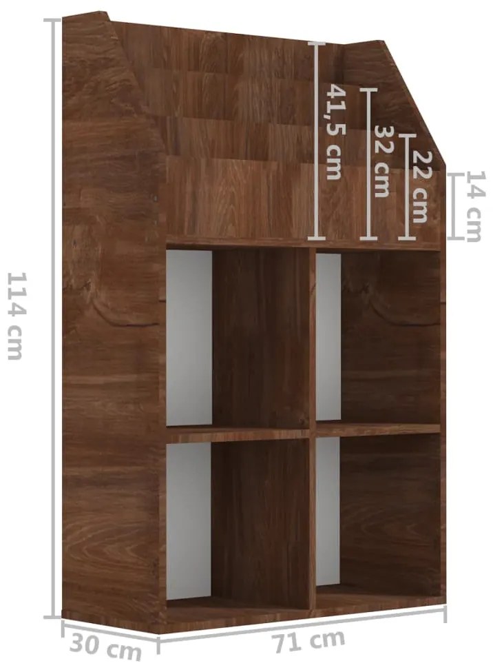 ΠΑΙΔΙΚΟ ΡΑΦΙ ΠΕΡΙΟΔΙΚΩΝ ΚΑΦΕ ΔΡΥΣ 71X30X114 ΕΚ. ΕΠΕΞΕΡΓ. ΞΥΛΟ 339535