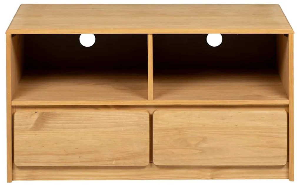 vidaXL Έπιπλο Τηλεόρασης SAUDA Χρώμα Δρυός 99x43x55 εκ. Μασίφ Πεύκο