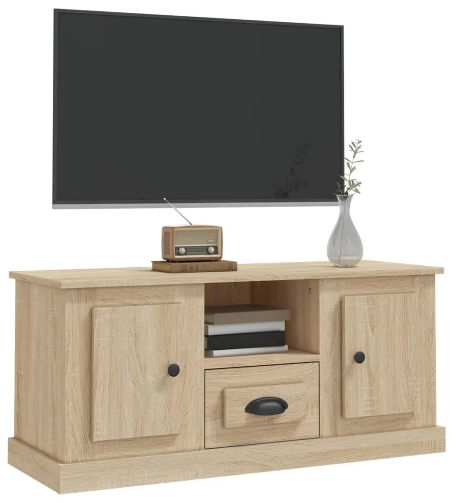 vidaXL Έπιπλο Τηλεόρασης Sonoma Δρυς 100x35,5x45 εκ. Επεξ. Ξύλο