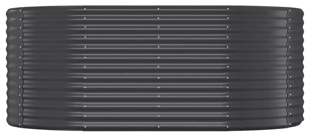 vidaXL Ζαρντινιέρα Ανθρακί 175x100x68εκ Ατσάλι με Ηλεκτρ. Βαφή Πούδρας