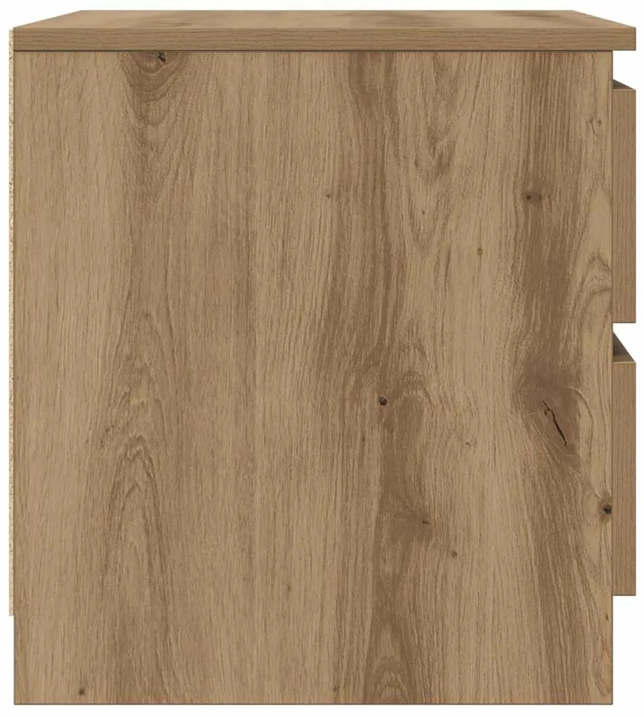 vidaXL Κομοδίνα 2 τεμ Artisan Oak 50x40x43.5 cm Κατασκευασμένο ξύλο