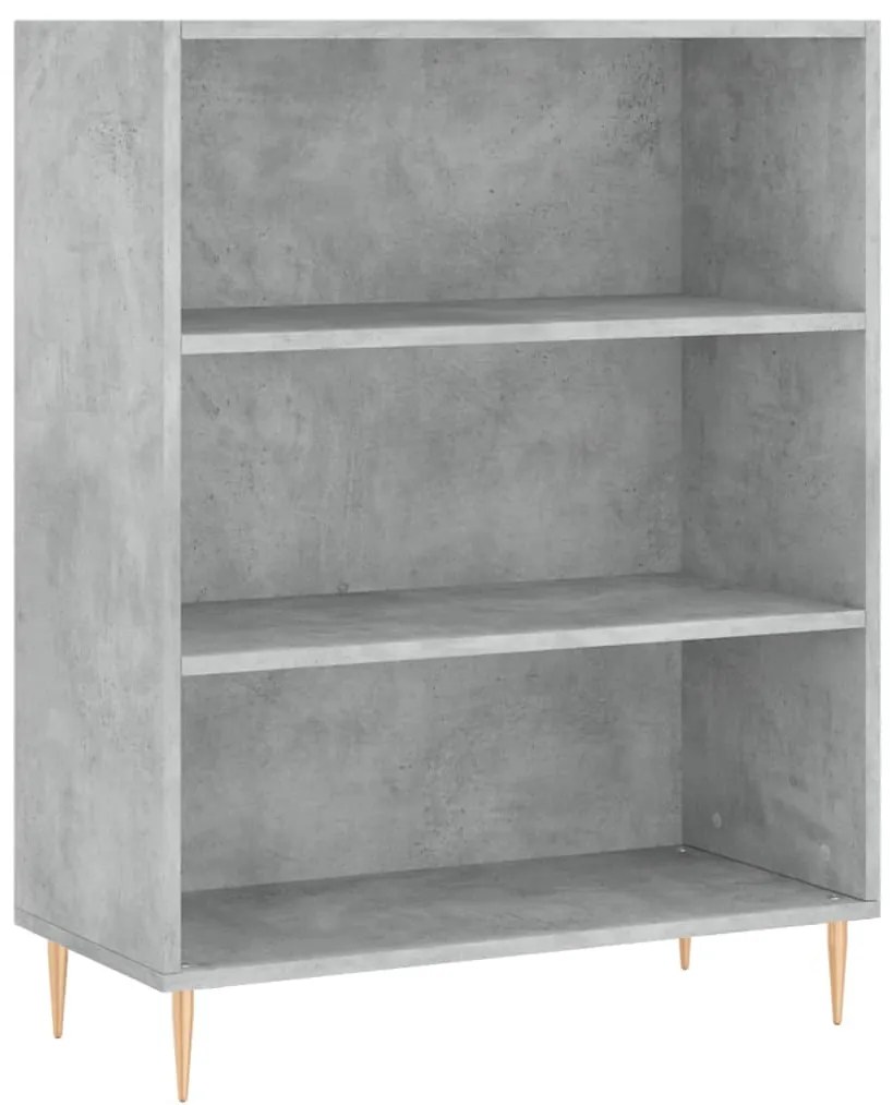 vidaXL Ντουλάπι Γκρι Σκυροδέματος 69,5x34x180 εκ. Επεξεργασμένο Ξύλο