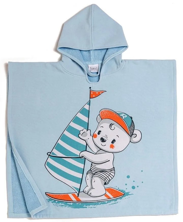 Πόντσο Θαλάσσης Παιδικό Surfer Light Blue Melinen