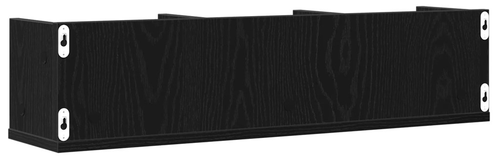 vidaXL Ράφι CD Μαύρη Δρυς 75x18x18 εκ Επεξεργασμένο ξύλο