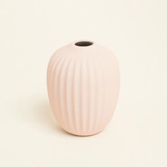 Beauty Home Ματ Κεραμικό Βάζο 8 cm x 10 cm  Κίτρινο