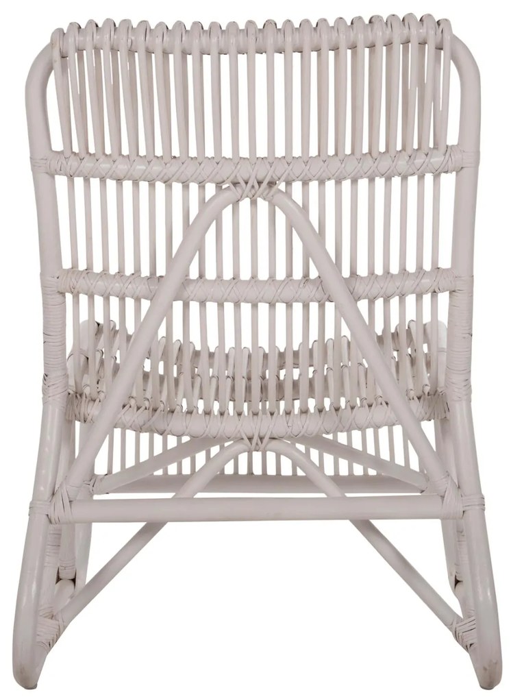 Καρέκλα - Πολυθρόνα BRONNY C9644.02 Λευκό Rattan 60x82x92Υ εκ. 60x2x92 εκ.