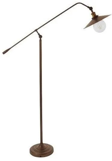Φωτιστικό Δαπέδου Καφέ Χάλκινο GloboStar SILENE 01243-1243-Χάλκινο 01243