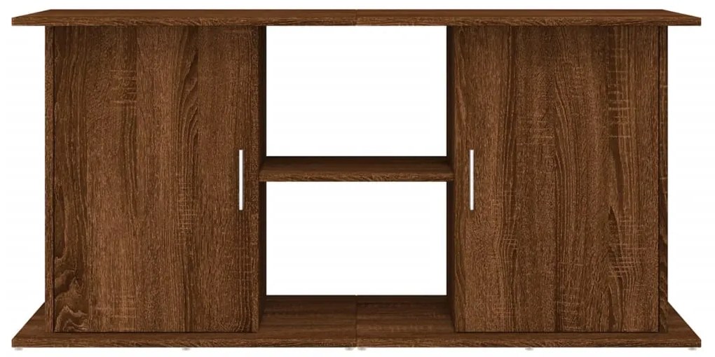 vidaXL Βάση Ενυδρείου Καφέ Δρυς 121x41x58 εκ. από Επεξεργασμένο Ξύλο