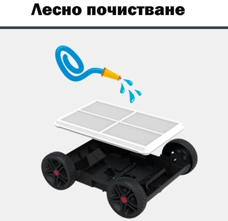 Ασύρματο ρομπότ καθαρισμού πισίνας Wybot Typhor 2 (Osprey 300 Pro), 50W, Li-Ion 6600 mAh, Για έως 120 m2, Αυτονομία 120 λεπτά, Αυτοστάθμευση, Αυτόματη αναστροφή, Λευκό