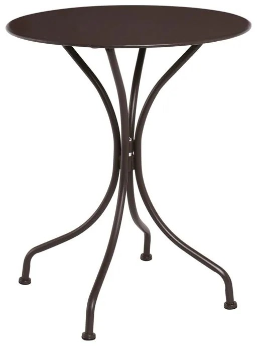 PARK Τραπέζι Μέταλλο Βαφή Sand Brown  Φ60cm H.70cm Ε5170,3