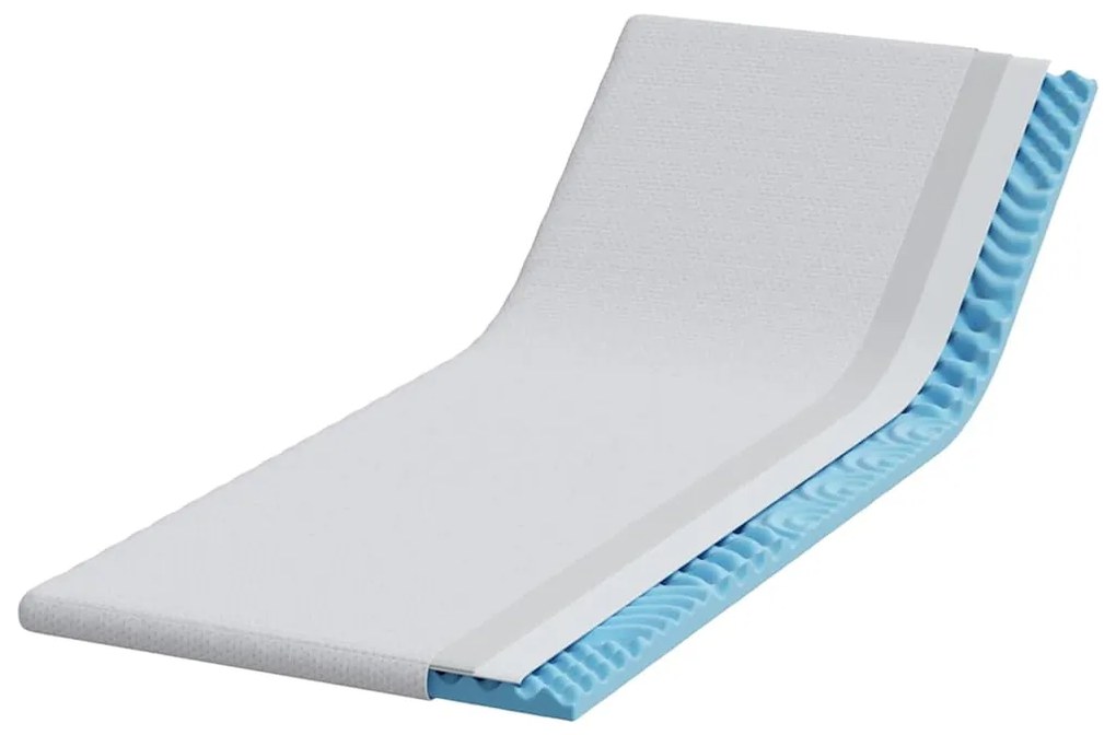 vidaXL Στρώματα Λευκό 70 x 200 cm 100% ύφασμα πολυεστέρα με τζακάρ